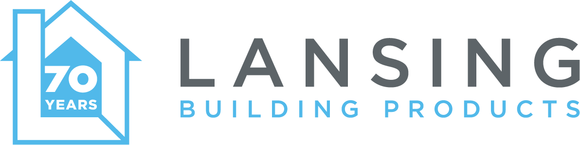 Lansing Building Products logo — 70 years of service in exterior building supplies