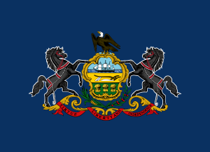 Pennsylvania State Flag Pennsylvania state flag representing the East West Contractors satellite office location